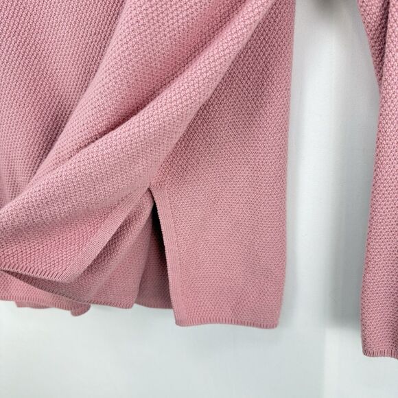 Lillusory Knit Sweater Womens Size XL Pink Henley Oversized - Picture 9 of 15